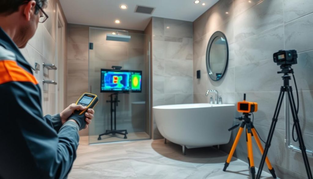 طرق كشف التسربات بحي الشفا 
